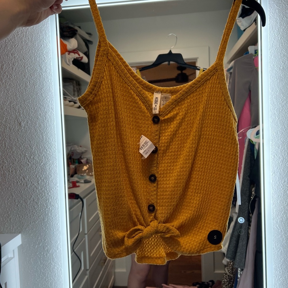 Darker yellow tank top, never worn